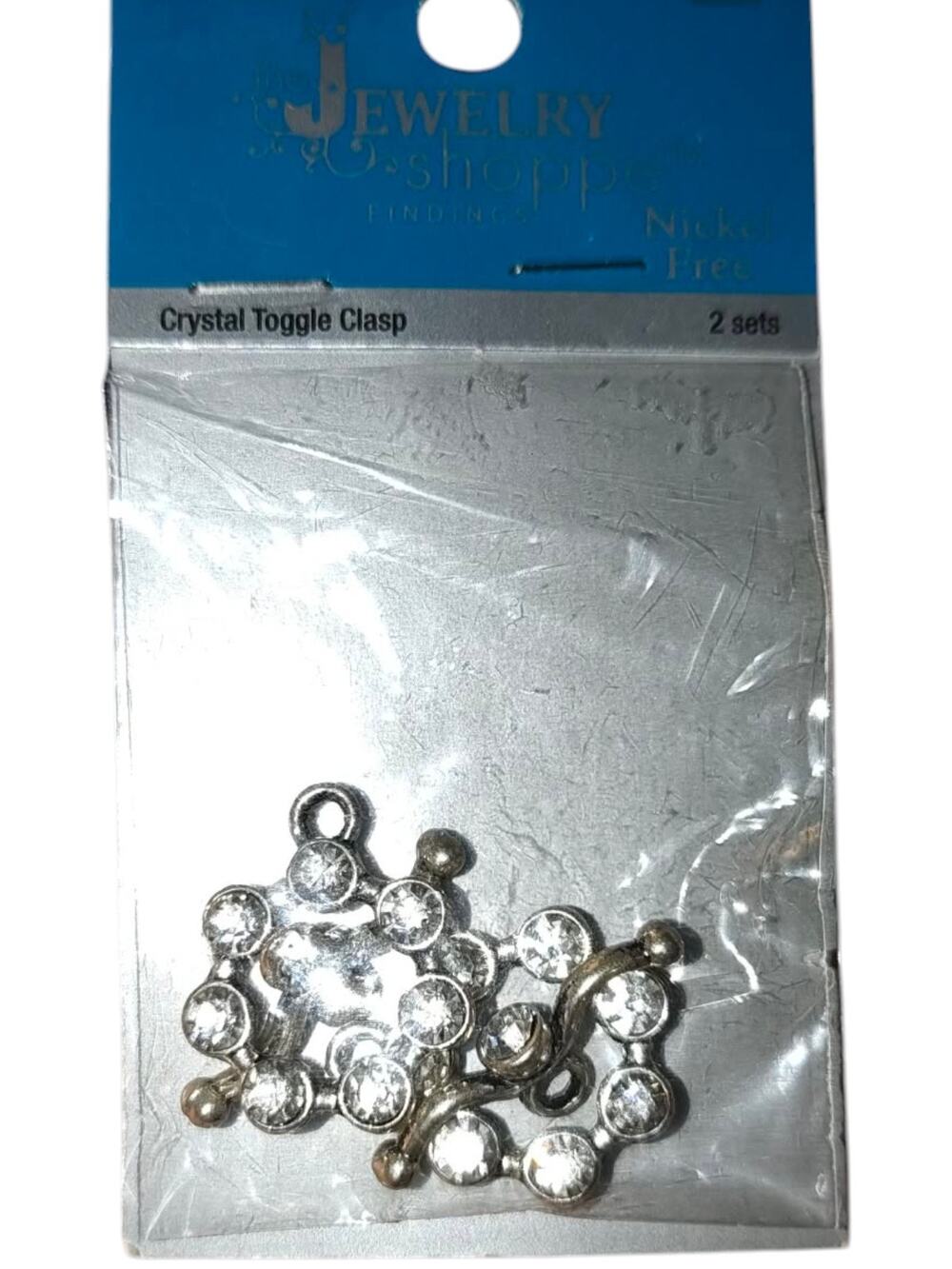 set of crystal toggle claspS